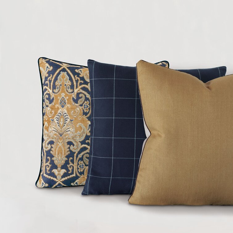 Navy and best sale ochre throw